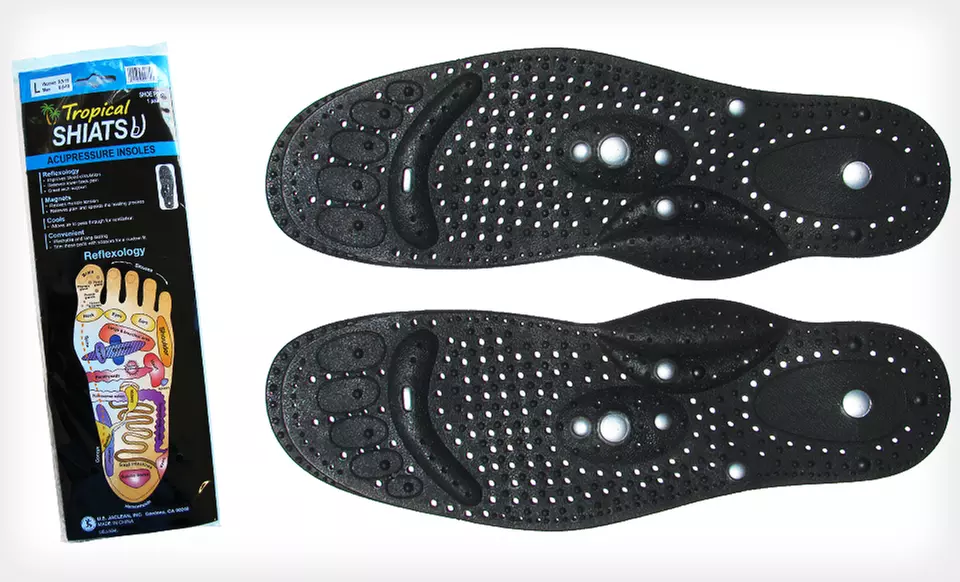 $7.99 for One Pair of Tropical Shiatsu Acupressure Insoles ($20 List Price). Free Returns. - Second Medium