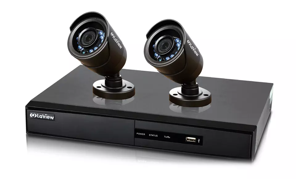 LaView Complete 960H Security System with 2 600TVL Night-Vision Cameras and 4-Channel DVR with 500GB Hard Drive - Primary Image