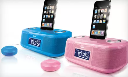 $25 for an iLuv Dual-Alarm Clock with iPod Dock and Bed Shaker in Black, Blue, or Pink ($59.99 List Price) - Second Medium