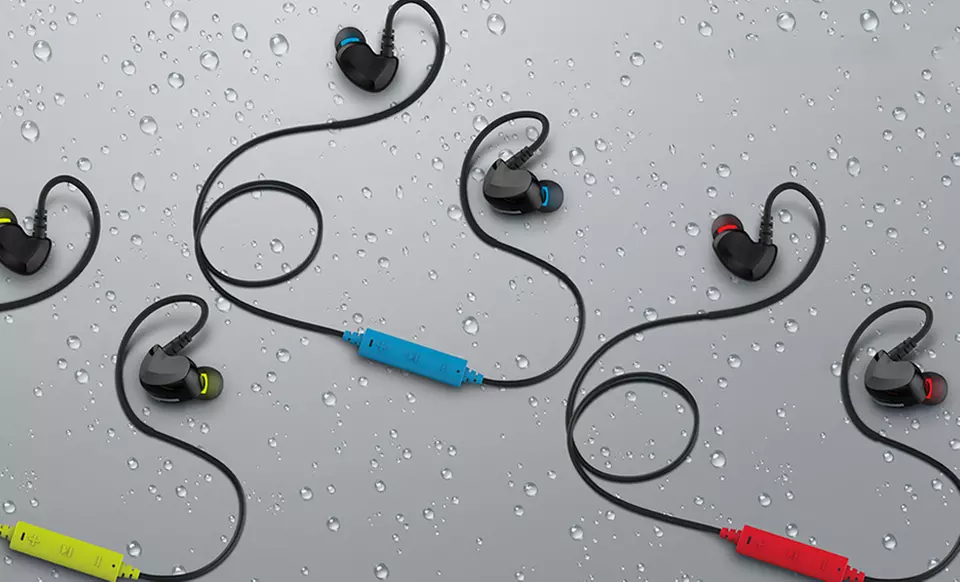 Merkury Innovations Link Wireless Sweat-Proof Bluetooth Earbuds with Microphone - Primary Image