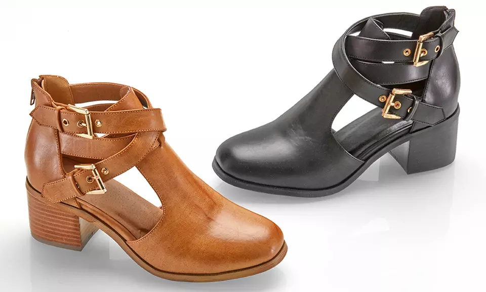 Olive Street Women's Buckle Bootie (Size 6.5) - Second Medium