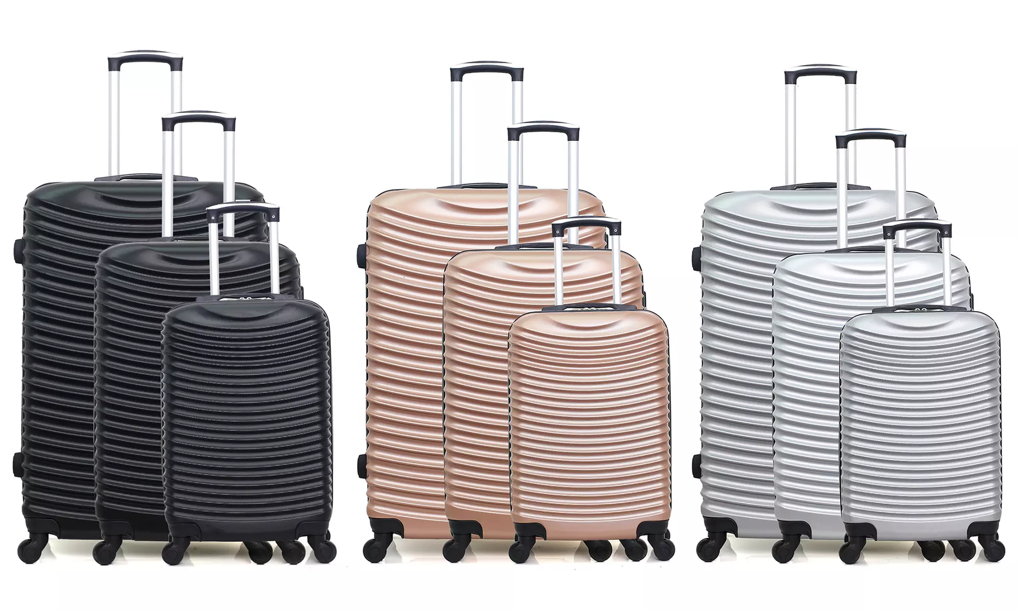 Set de 3 valises en ABS de la marque Hero collection Etna - Primary Image