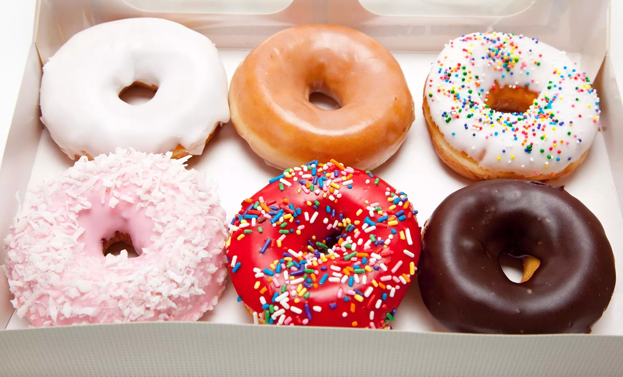 One Small Coffee and Donut with Purchase of 6 Donuts at Fresh & Fancy Doughnuts - Primary Image