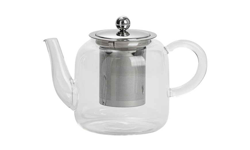 Image 16: Transparent Design Stainless Steel Infusion Chamber Teapot