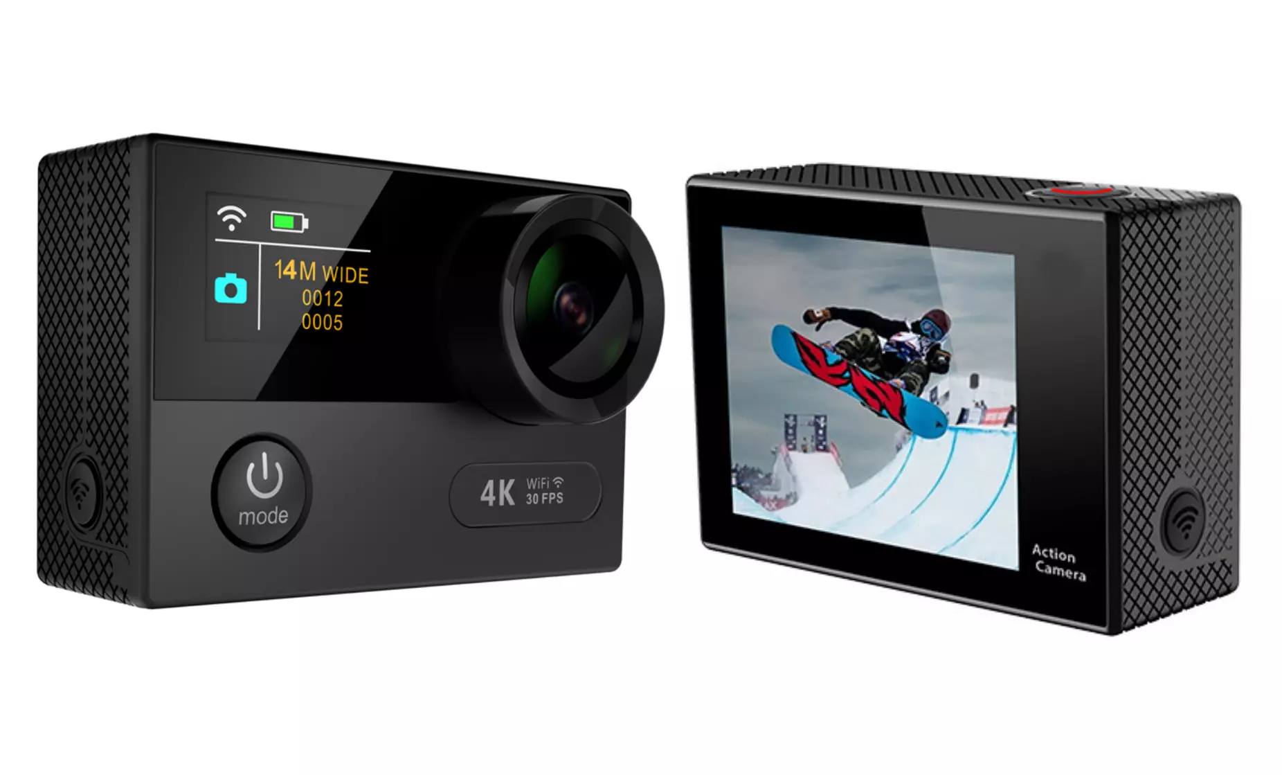 TechComm AT120 4K Ultra HD 14MP Sport Action DV Camera with Mounts - Primary Image