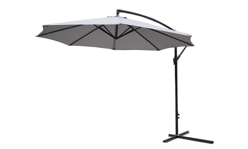 Image 3: Alivio 3m Grey Garden Parasol