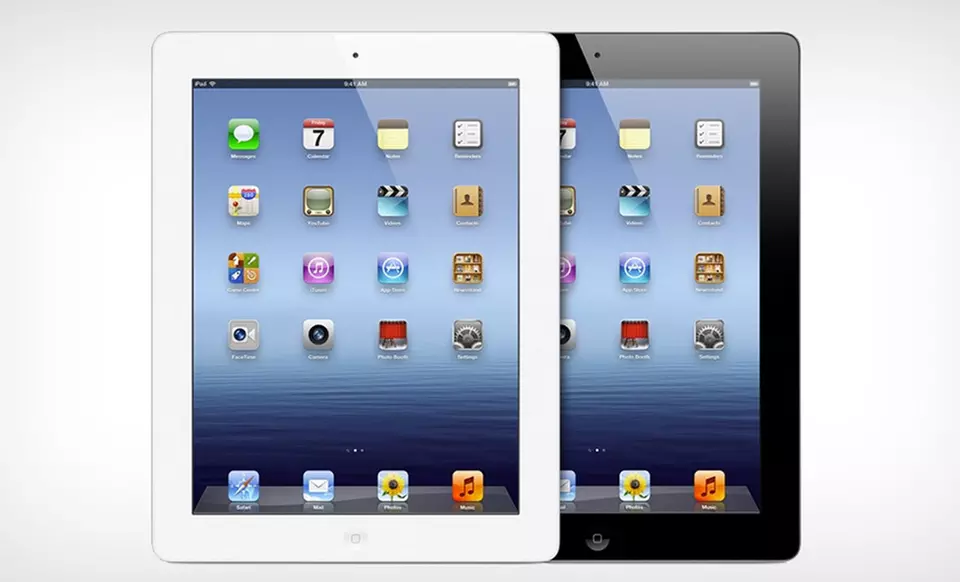 Factory-Unlocked Apple iPad 4 128GB with Retina Display, WiFi, and AT&T Cellular in Black or White. Free Returns. - Primary Image