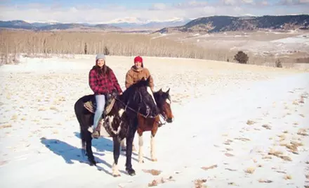 Two-Hour Open-Range Horseback Ride with Hot Chocolate for Two or Four at American Safari Ranch (Half Off) - Primary Image