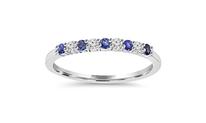 genuine blue sapphire wedding rings