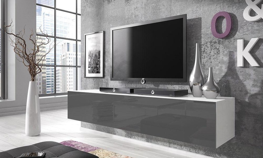 Image 11: E-Com Rocco Floating TV Unit