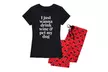 Nap Chat: "Home Is Where Your Dog Is" Women's Pajama Set. Plus Sizes Available. - Second Medium