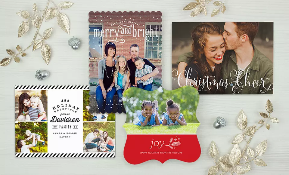Custom Holiday Cards, Invitations, and Announcements from SimplytoImpress (Up to 55% Off). Two Options Available. - Primary Image