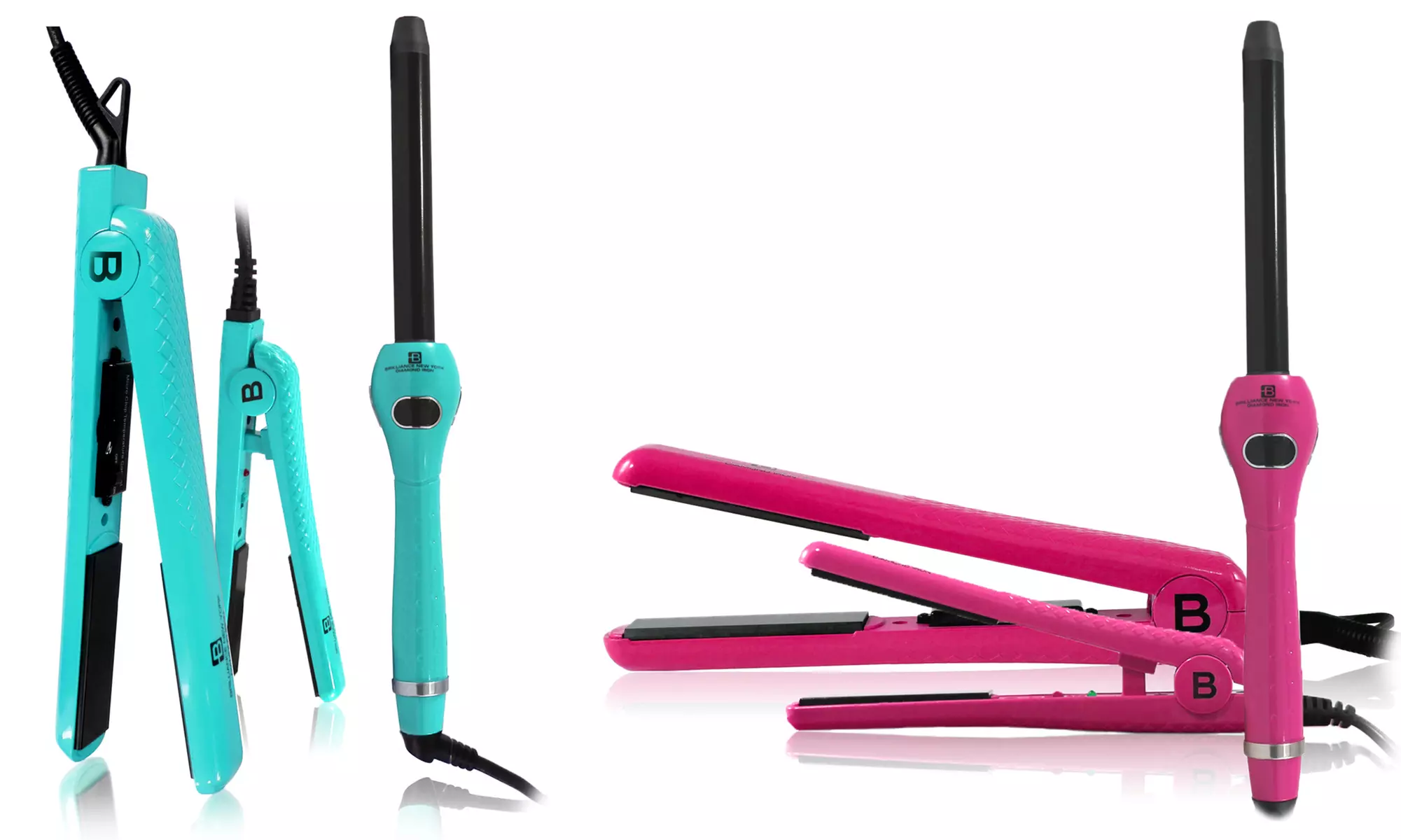Complete Trio Hair Styling Set with 1.25" Straightener, 0.5" Mini Straightener, and 1" Curling Iron - Primary Image