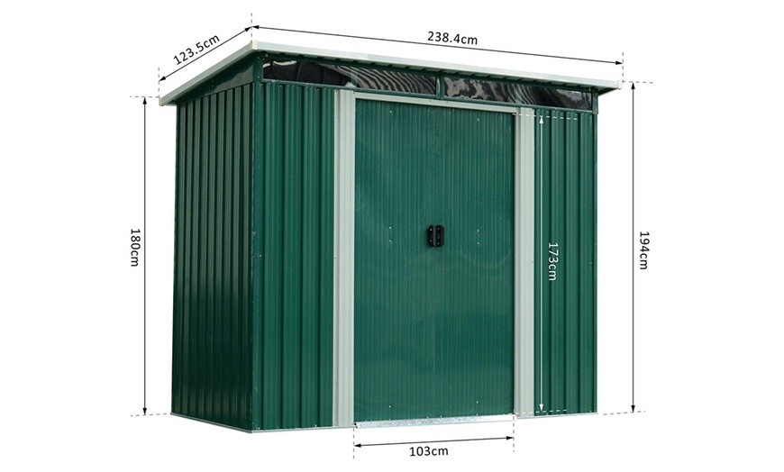 Image 47: Outsunny Lockable Garden Shed