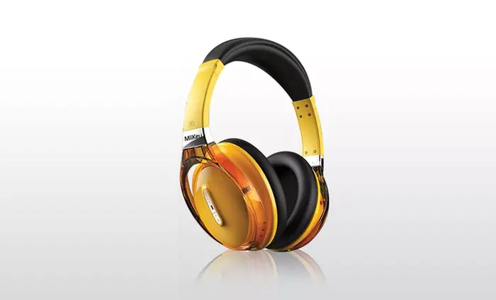 MiiKey Rhythm NFC Wireless Bluetooth Headphones in Black, White, or Yellow - Second Medium