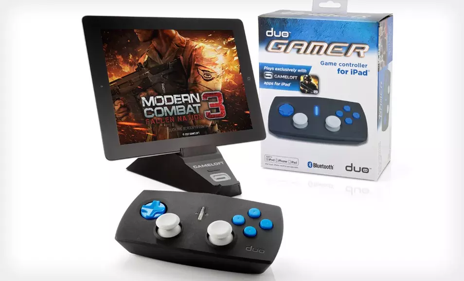 $9.99 for a Discovery Bay Games Duo Gamer Wireless Controller for iPad ($39.99 List Price). Free Returns. - Primary Image