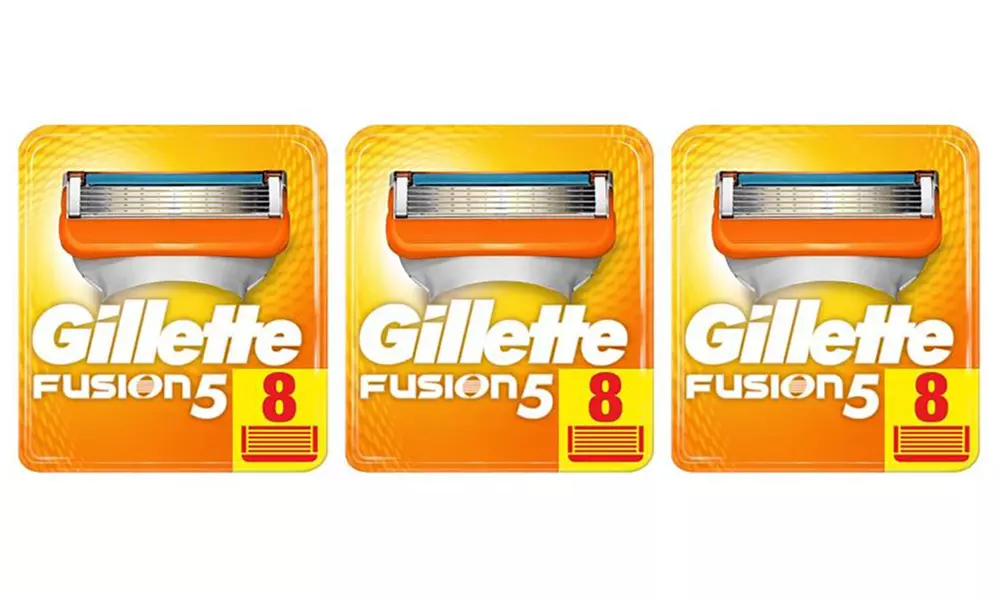 8, 16 oder 24 Gillette Fusion Rasierklingen - Second Medium