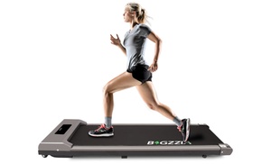 Shock-Absorbing Electric Treadmill