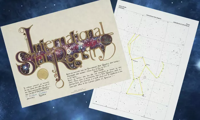 Regálale una estrella en el cielo con su nombre por 19,99 € - Image 2