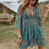Image 18: Boho-Style Lace Cover-Up Beach Dress