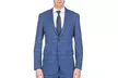 Gino Vitale Men's Window Pane Slim Fit Suits (2-Piece) - Second Medium