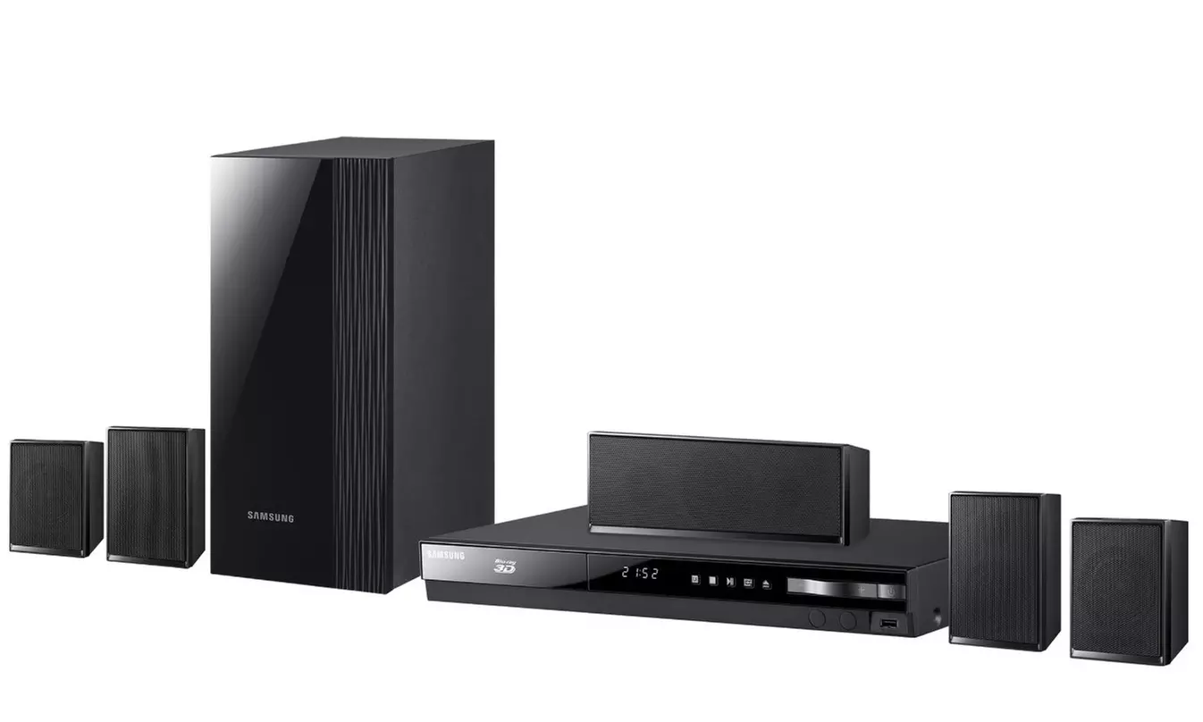 Samsung 5.1-Channel Home Theater System with Blu-ray Player, 3D, and WiFi (Manufacturer Refurbished)  - Primary Image