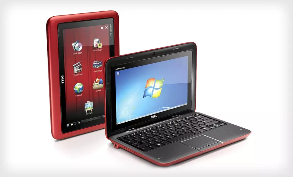 $489 for a Dell Inspiron 10.1-Inch Duo Convertible Tablet PC ($850 List Price). Free Shipping and Free Returns. - Primary Image