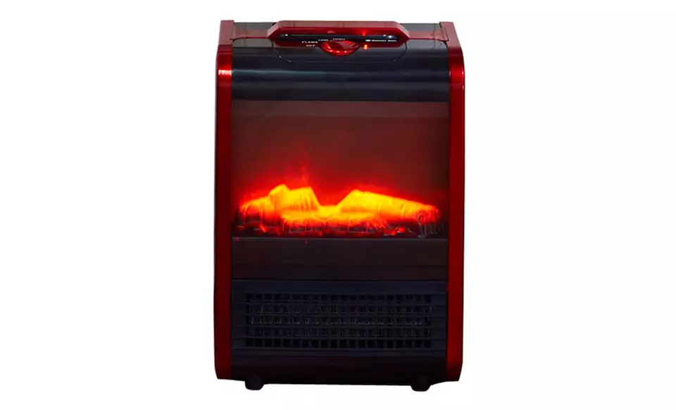 Comfort Zone Mini Ceramic Fireplace Portable Heater. Free Returns. - Second Medium