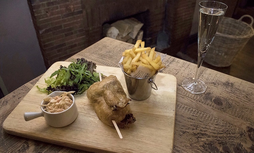 Image 1: Chicken, Chips and Prosecco For Two