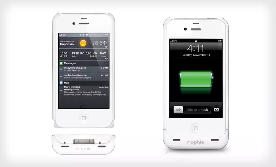 $39 for Mophie Juick Pack iPhone Battery Case (Manufacturer Refurbished) ($79.99 List Price). 3 Colors Available. - Second Medium
