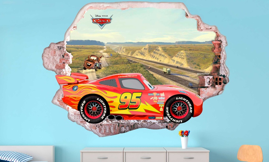 Image 1: Disney Cars Vinyl Wall Decal 