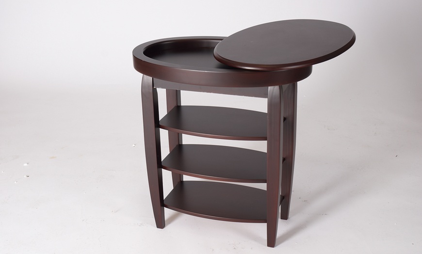 Image 3: Swivel Top Side Table