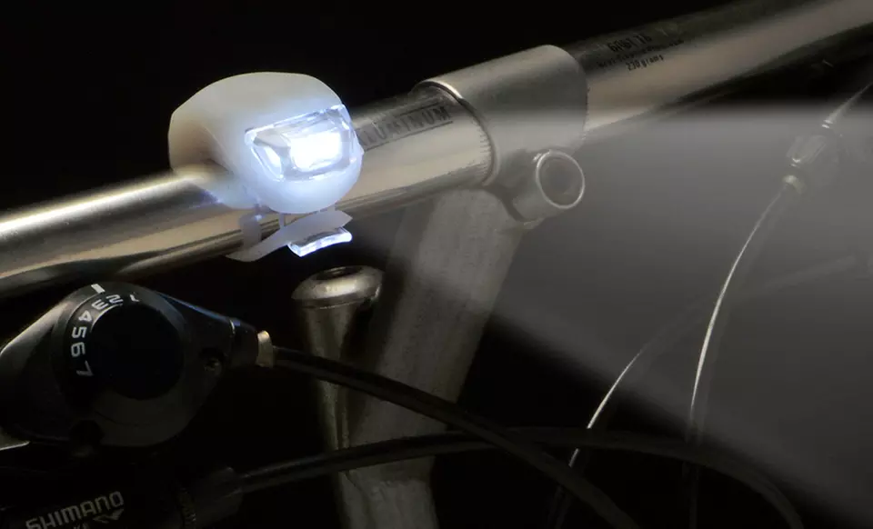 2-Pack of Silicone LED Bicycle Lights - Primary Image