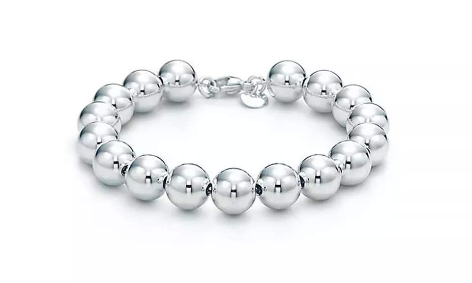 Solid Sterling Silver Italian Handmade Bead Bracelets - Primary Image