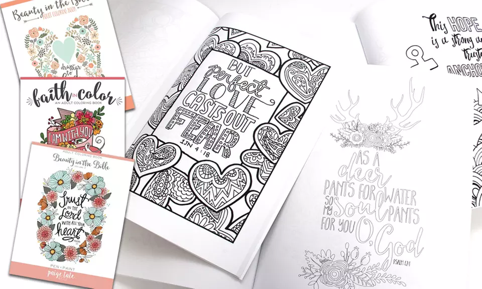 Beauty in the Bible Adult Coloring Book Bundle - Image 4