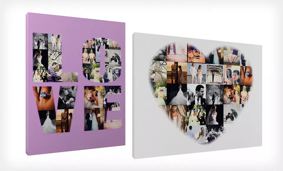 $39 for a 16"x20" Custom Photo-Collage Canvas from Collage.com ($89.99 List Price). Free Shipping. - Primary Image