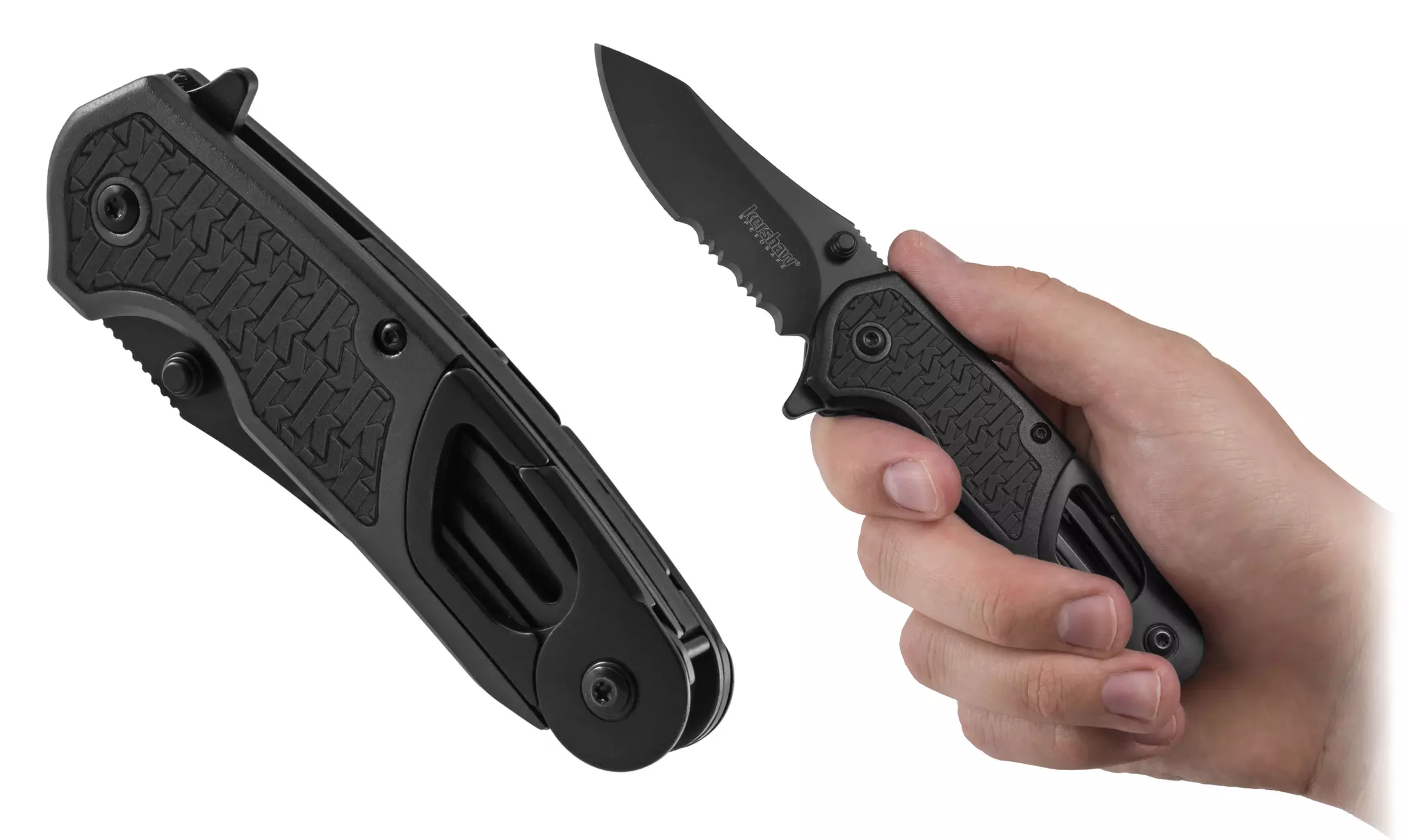 Kershaw 8100 Funxion EMT Knife with Glass Breaker and Seatbelt Cutter - Second Medium