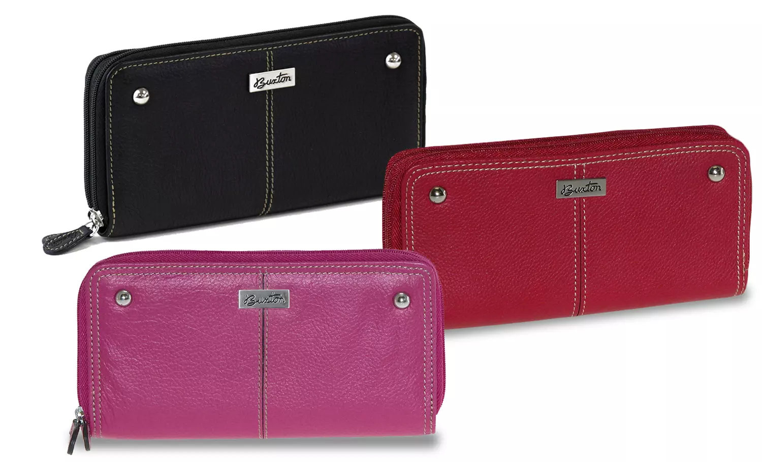 Buxton Westcott Slim Double Zip Wallet - Primary Image
