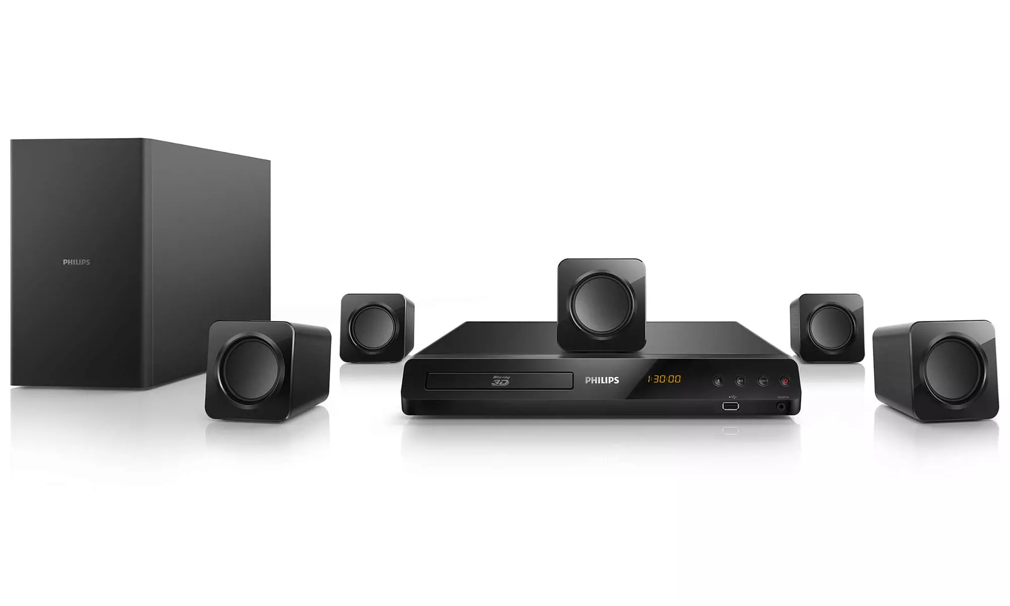 Philips 5.1-Channel 3D Blu-ray Smart Home-Theater System with Built-in WiFi and Apps (Refurbished) - Primary Image