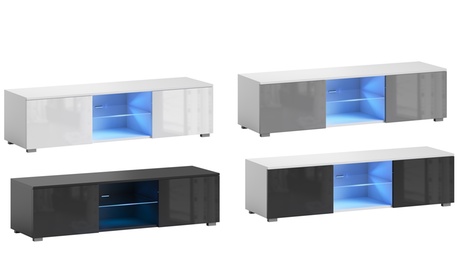 Meuble TV avec éclairage LED