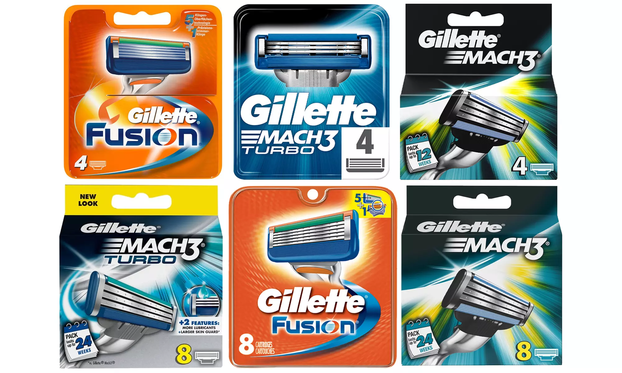 Gillette Mach3 and Fusion Razor Blades - Primary Image