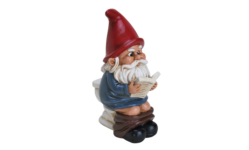 Gnome on the Throne Statue | Groupon Goods