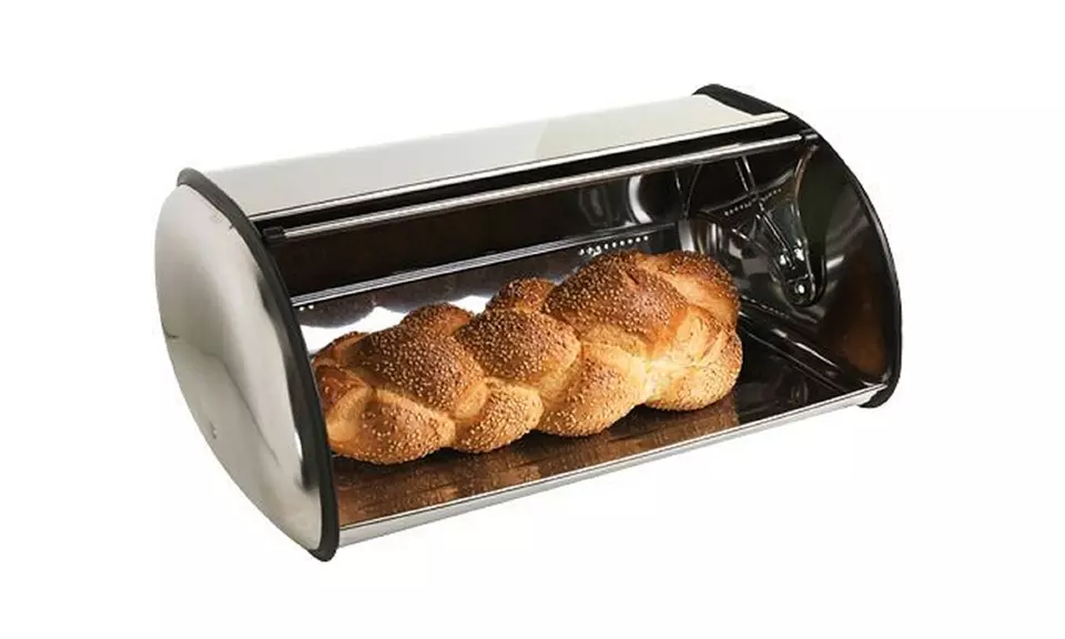 Home Basics Stainless Steel Bread Box - Second Medium