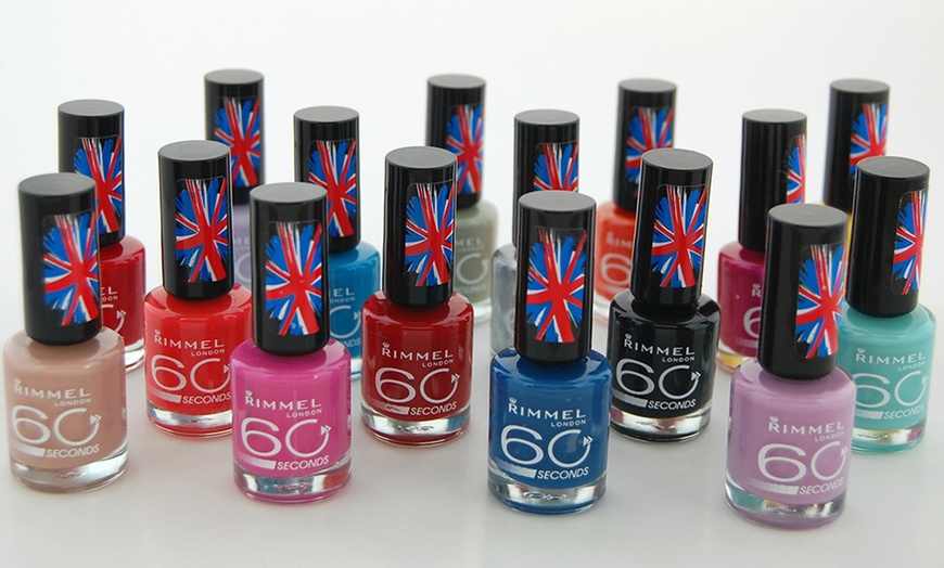 Image 1: 8 Rimmel 60 Second Nail Polish