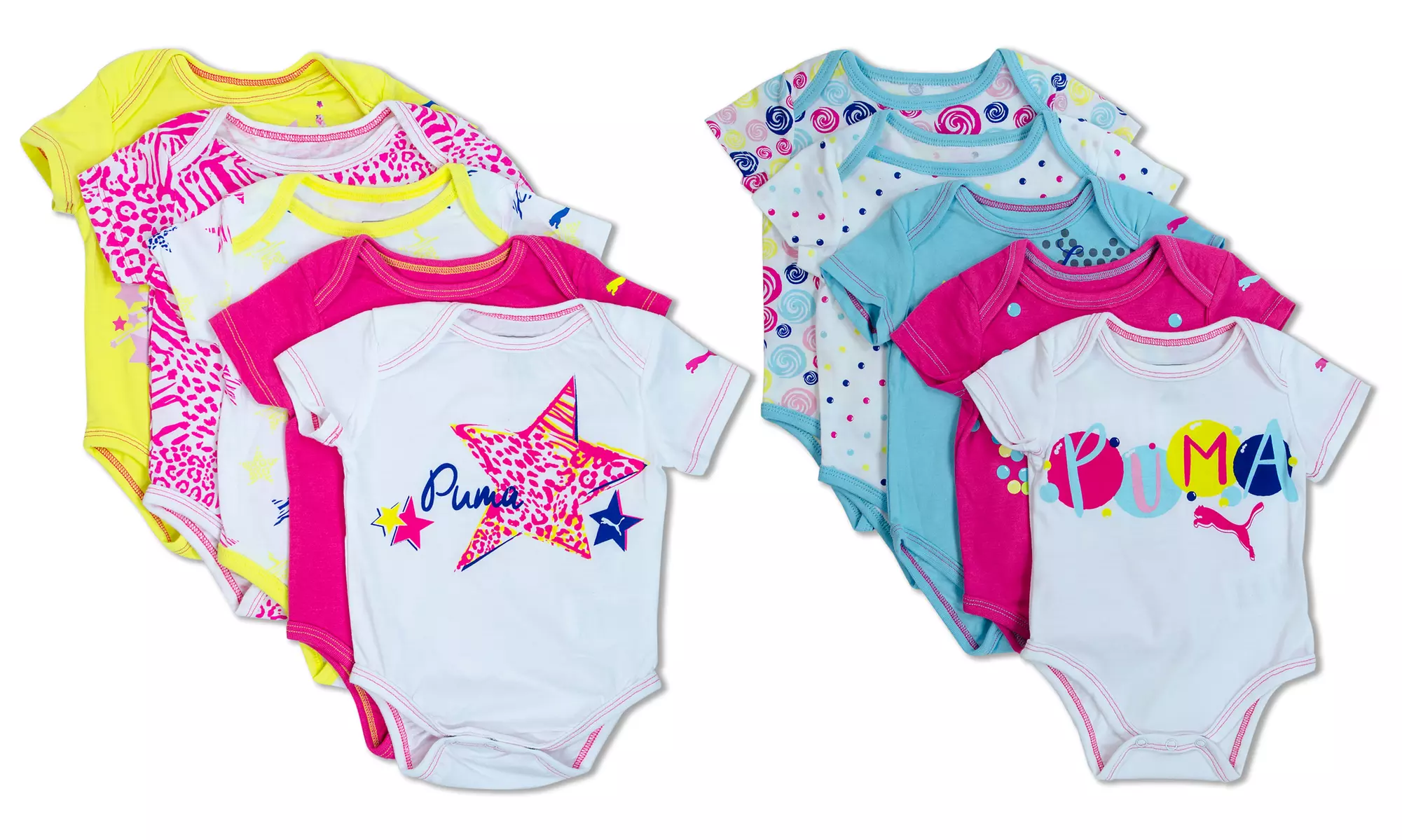 Puma Infant Girl Bodysuits (5-Pack) - Primary Image