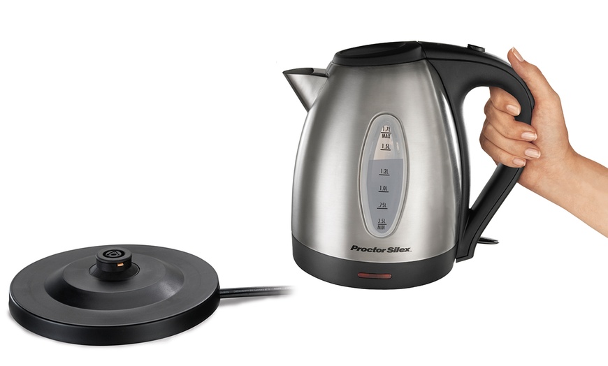 Proctor Silex 1.7L Stainless-Steel Electric Kettle | Groupon