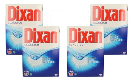 4 confezioni di Dixan Classico da 85 misurini
