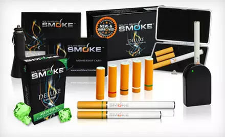 $24 for a South Beach Smoke Tobacco or Menthol e-Cigarette Deluxe Starter Kit ($166.65 List Price). Free Shipping. - Second Medium