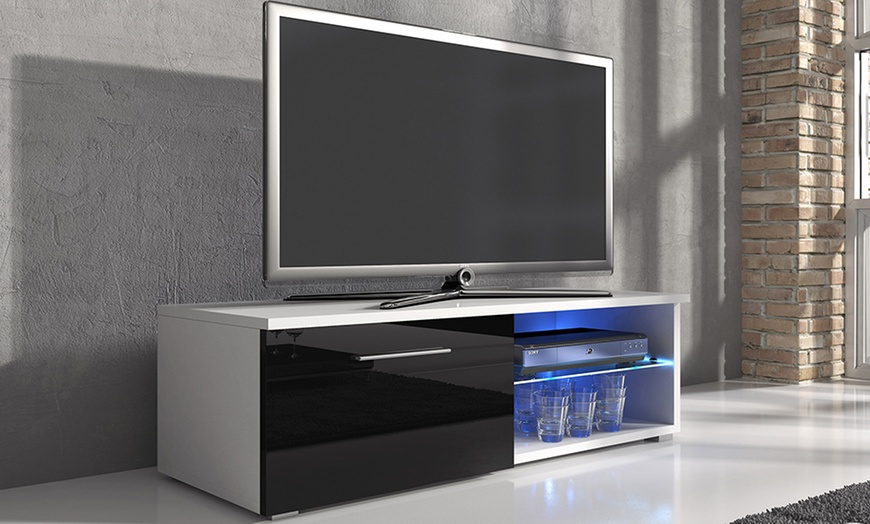 Image 5: TV Unit with LED Lighting