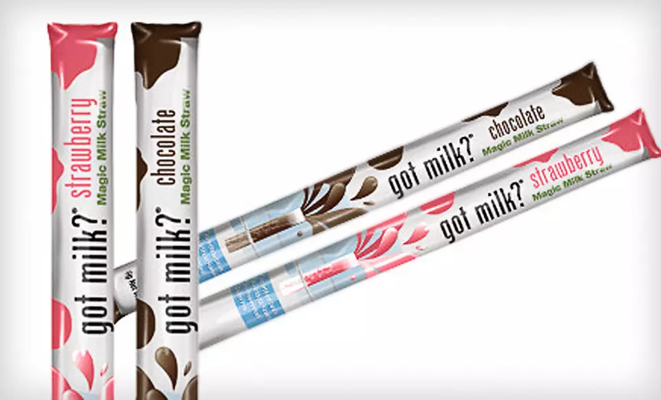 $14.99 for 108 Got Milk? Magic Milk Straws in Chocolate and Strawberry ($40.45 List Price) - Primary Image